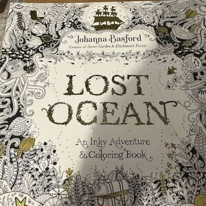 Lost Ocean Coloring Book - Black and Gold